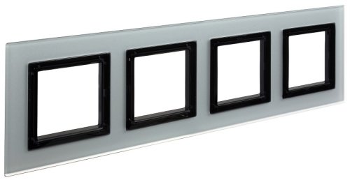 Рамка универсальная DKC Avanti 4-м. стекло светло-серый фото Рамка универсальная DKC Avanti 4-м. стекло светло-серый картинка